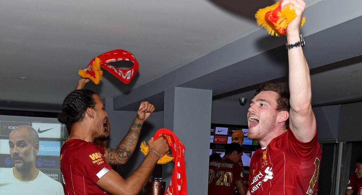 Andy Robertson explains Liverpool's reaction to a Chelsea jersey selfie in his WhatsApp group