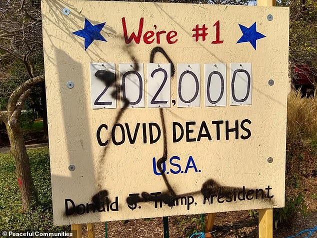 Goodman told CNN that the coronavirus scoreboard had been vandalized five times in just six days after it was revealed.