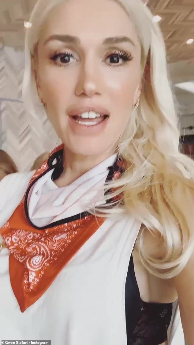 Such a fun: Gwen was busy with her Insta stories on Saturday letting her legions of fans know about her birthday celebrations