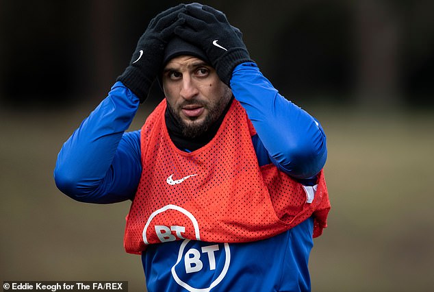 Kyle Walker is expected to start with England as one of three defenders