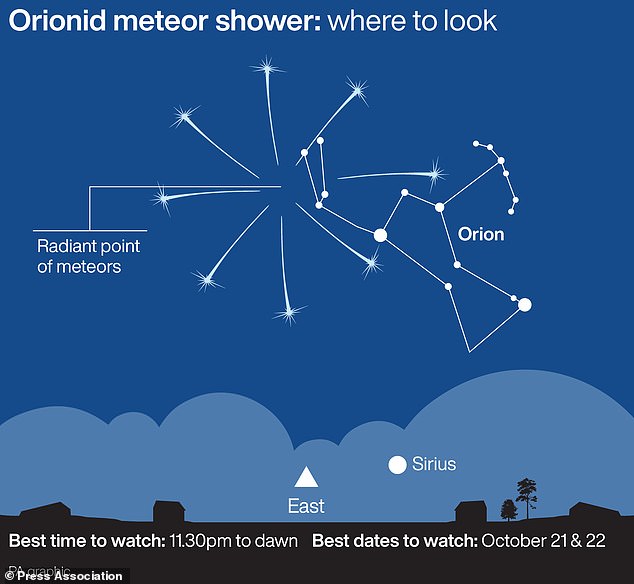 The Orionid meteor shower is named after the constellation Orion, which is one of the brightest stars in the sky and takes after a Greek mythological hunter