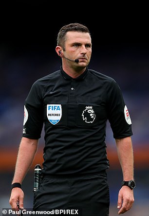 Michael Oliver was the referee on the field in the Merseyside derby