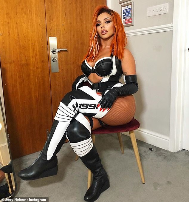 Sultry: Before the Saturday lookup episode, Jesy took to Instagram and shared an amazing photo of herself in her outfit