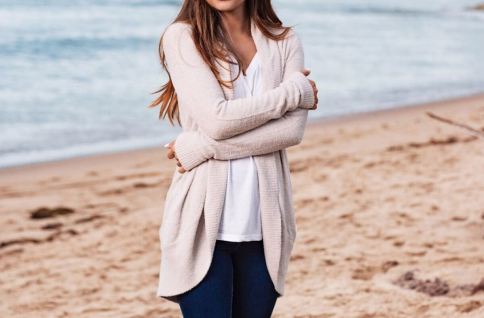The CozyChic Lite Circle Cardigan for Women from Barefoot Dreams brings the Nordstrom shoppers' fun.