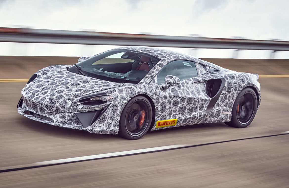 Confirms the launch of the McLaren 'Next Generation' Hybrid in 2021