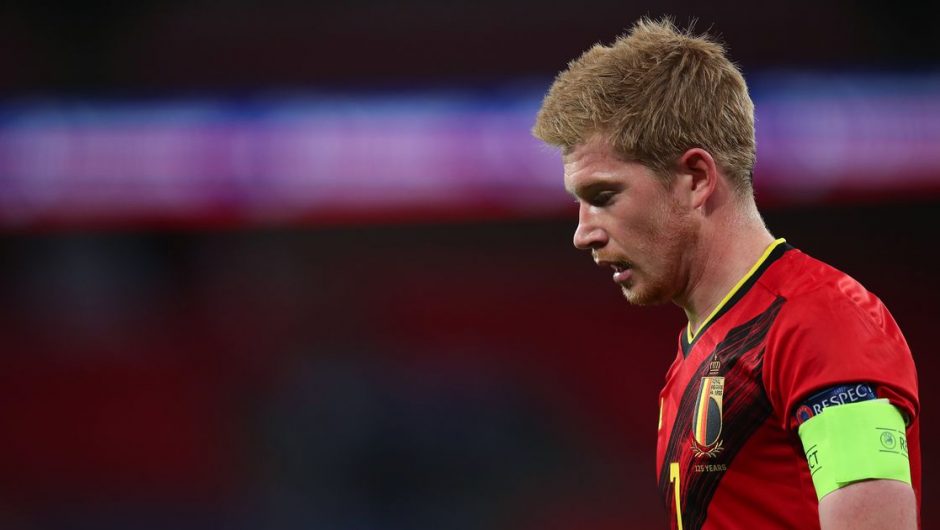 Kevin De Bruyne returns to Manchester City after suffering an injury while on international duty with Belgium