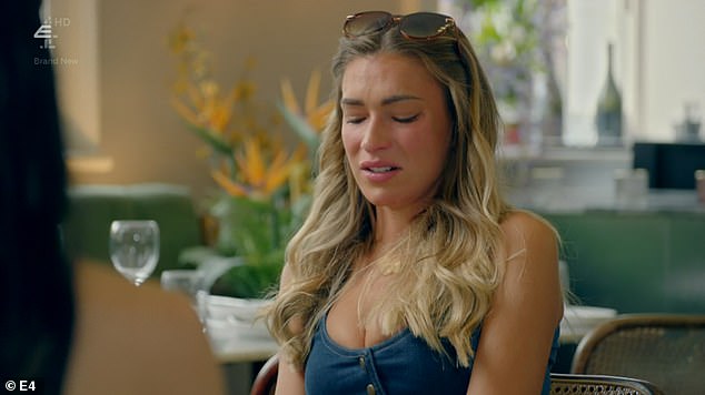 A tough break: The reality star, 28, ditches Love Island Beauty, 23, after she cheated on him with a fellow Celebrity X Factor and has since started a shameless quest to get him back - which has so far been thwarted by every turn or turn