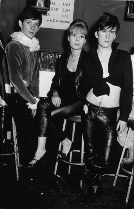 Ruff of things ... Foreman, Astrid Kircher and ex-Petel Stuart Sutcliffe at a party in Hamburg, 1961.