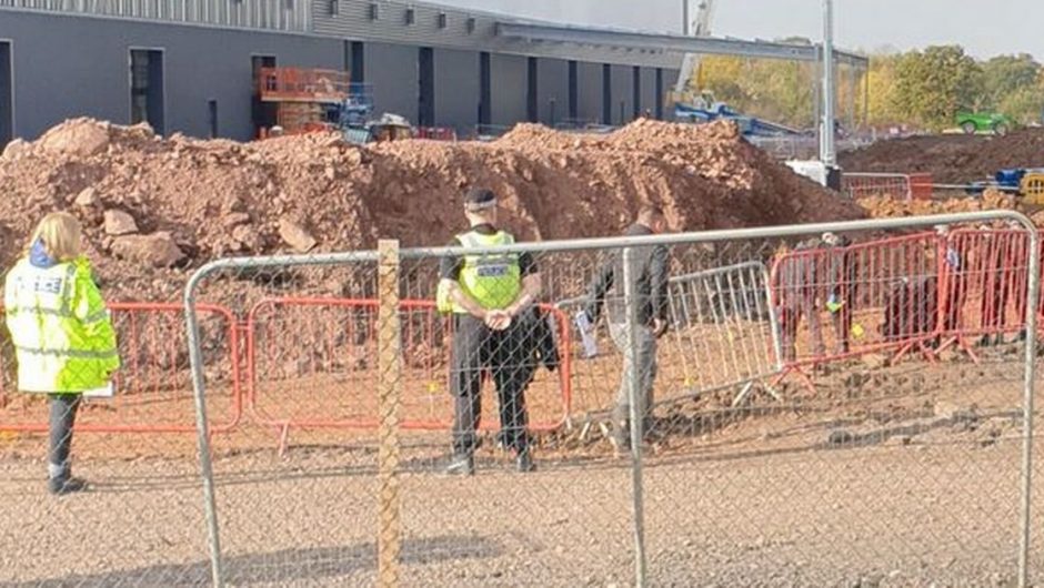 Human remains found near Jaguar Land Rover’s factory in Solihull during police investigation