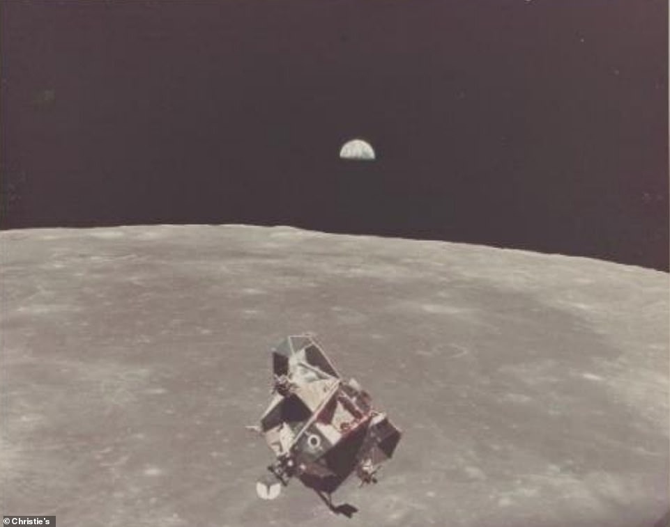 LM Eagle and EarthRise, July 16-24, 1969