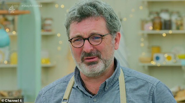 Sad Times: Fan favorite Mark, 51, was disqualified from The Great British Bake Off Tuesday night, after missing out on his candy week creations.