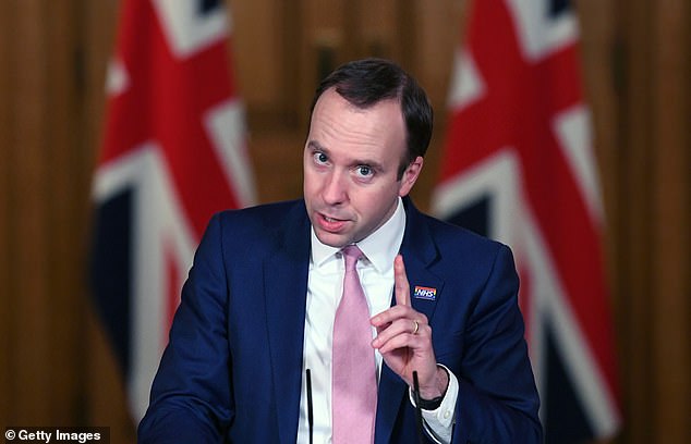 Health Secretary Matt Hancock held a televised briefing last night announcing that Britain had purchased five million doses of the Moderna vaccine, which one trial claimed was 94.5 percent effective.