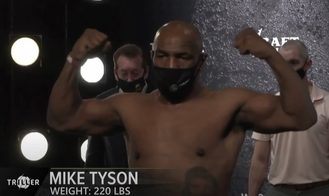 Tyson vs. Jones Jr. weighs in at Boxing News 24