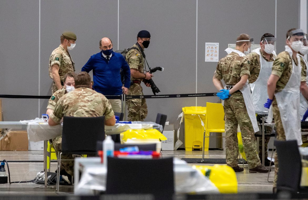 The army have been involved in rapid testing pilot scheme in Liverpool