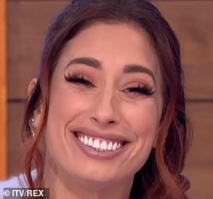 'They were horrible': Stacy Solomon revealed her teeth aren't real after pregnancy left them with a 'black and yellow' creak during a woman's loose wednesday