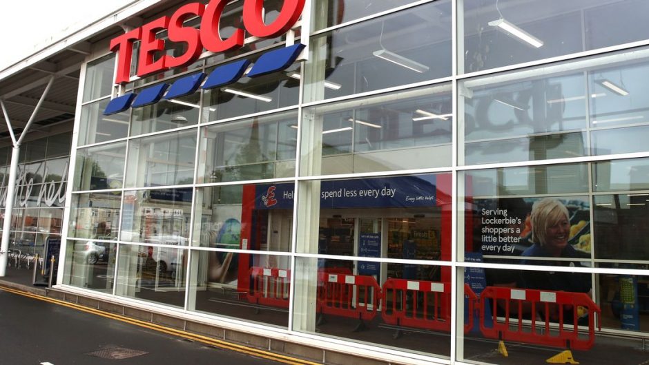 Tesco is closing some non-essential sections of its English stores