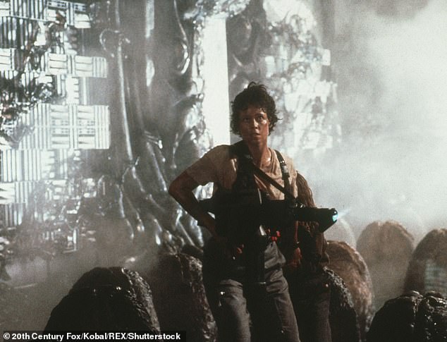Star Quality: Sigourney first rose to fame as Eileen Ripley in Ridley Scott Alien's 1979 popular science fiction movie (pictured) and subsequent sequels