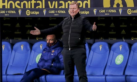 Ronald Koeman was unhappy with the attitude of his players during the Barcelona defeat