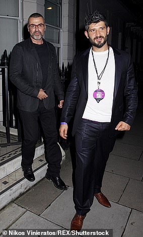Australian-born Fadi Fawaz is said to have started dating George Michael (pictured together) in 2009, shortly after the star's 13-year relationship with his American partner Kenny Goss, who spoke about the marriage, ended.