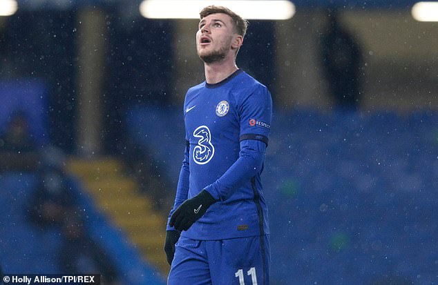 Timo Werner has not scored in his last eight matches for Chelsea after a bright start to the season