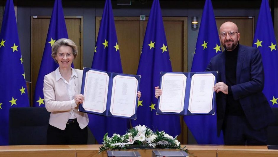 Signing of the European Union agreement with Great Britain.  There will be no difficult exit from the European Union