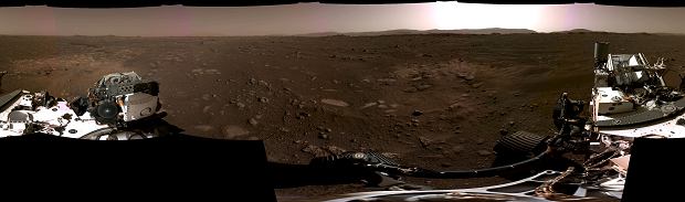Panorama of Mars from the orbiter