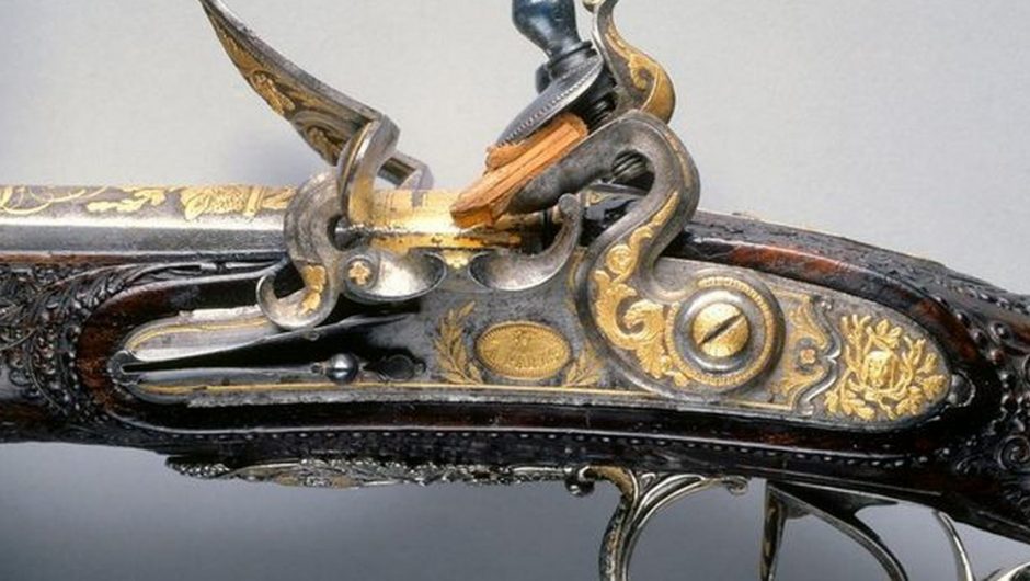 A rifle donated by Napoleon.  Krasiński is found in the USA