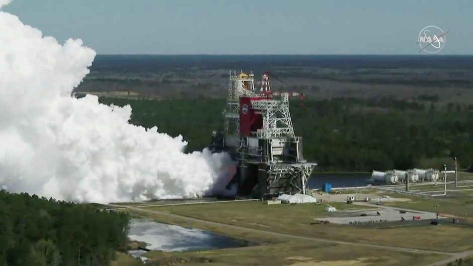 NASA conducted a pivotal test of the powerful SLS missile.  They are supposed to take people to the moon
