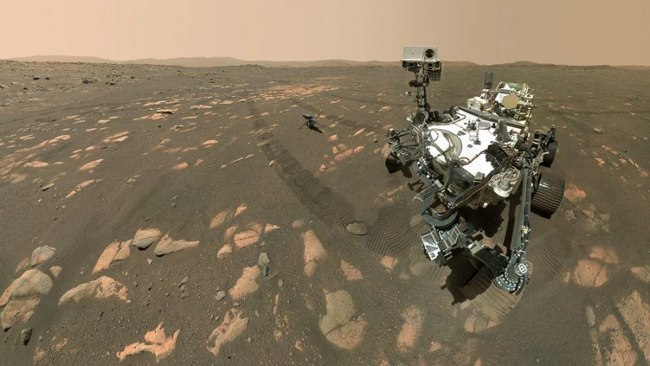 NASA Perseverance snapped a selfie on Mars.  The versatility of the drone is visible in the frame