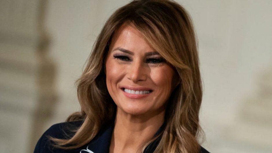 Happy Melania Trump.  New photos of the former first lady of the United States