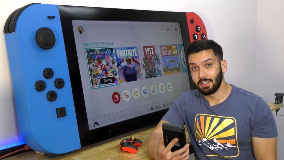 The Youtuber built the world’s largest Nintendo Switch operator.  Supports 4K