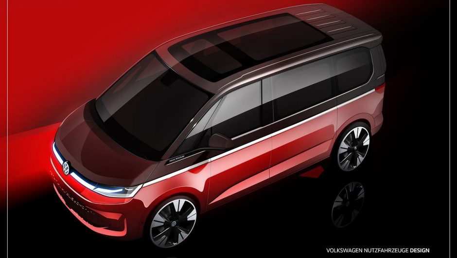 Volkswagen offered the T7 Multivan sketches.  The premiere is already in mid-June