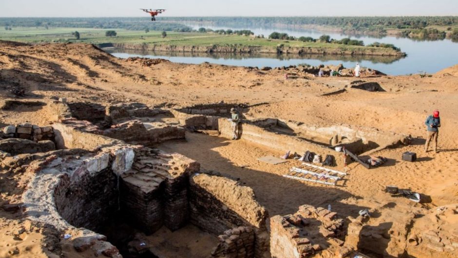 Ruins of a huge church associated with the medieval Nubian kingdom found in Sudan