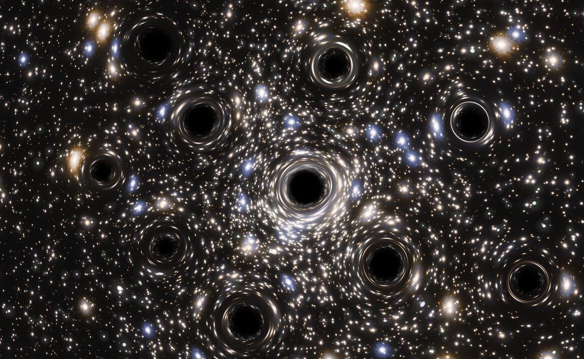 Hundreds of black holes can dust a stellar mass on the dust