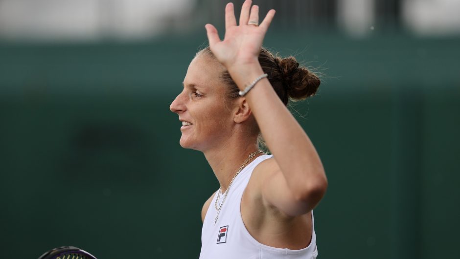 Karolina Pliskova broke the barrier.  Swiss with lifetime achievement
