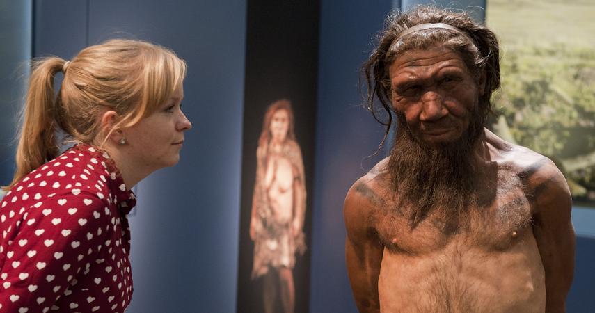 The human genome.  We share genes, among other things, with Neanderthals