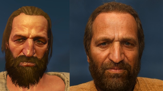 Artificial intelligence improves the models from The Witcher 3: Wild Hunt.  NPCs get a new, truly realistic look [1]