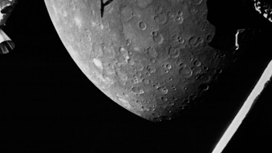 Mercury close-up.  Amazing footage from the BepiColombo probe