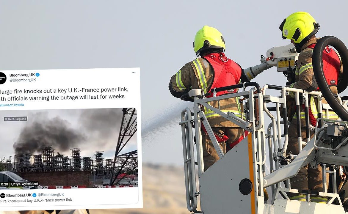 Na miejscu pożaru pracowało kilka zastępów straży (fot. James Chance/Getty Images)