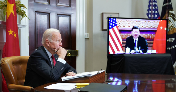 Joe Biden and Xi Jinping at the virtual US-China summit