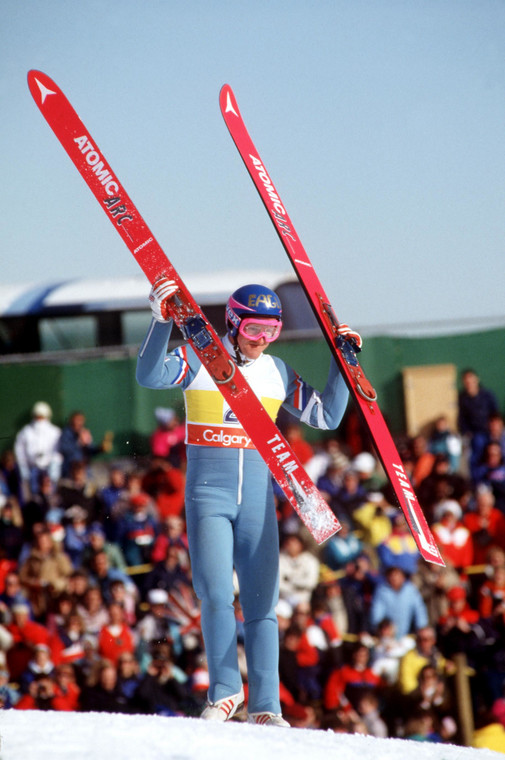 Eddie Edwards at the 1988 Calgary Winter Olympics.