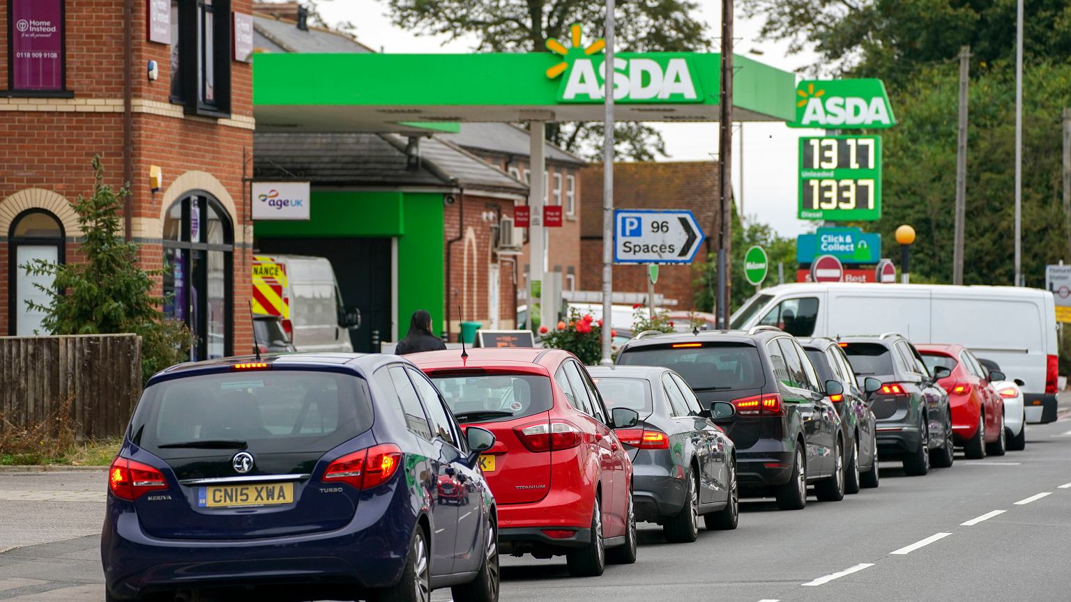 Fuel shortages at stations in Great Britain