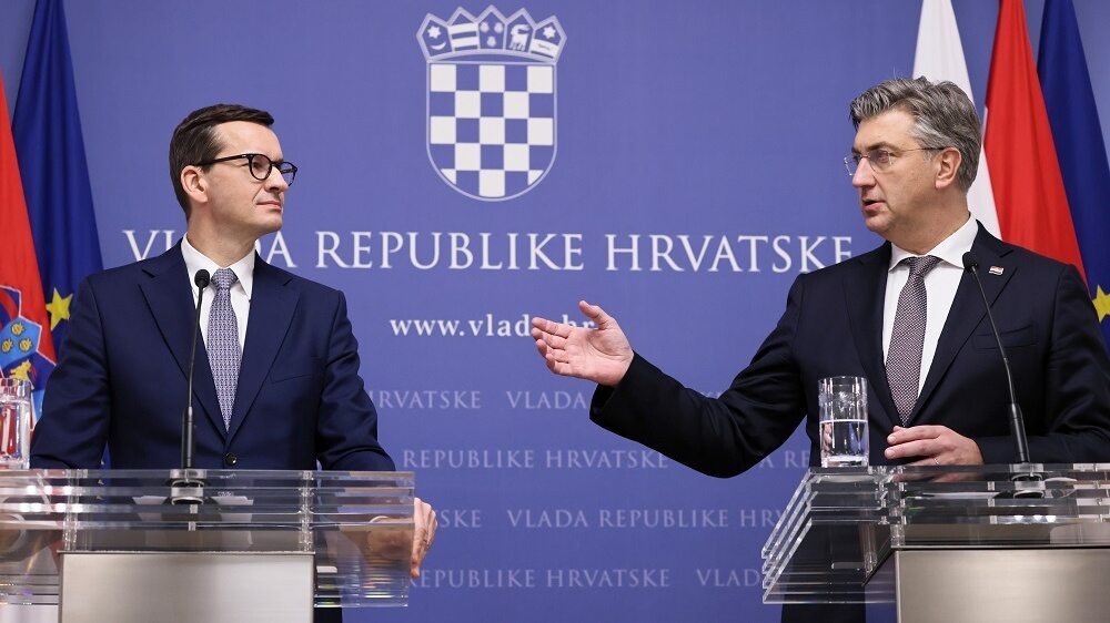 Morawiecki met the Prime Minister of Croatia.  Conversations about European security