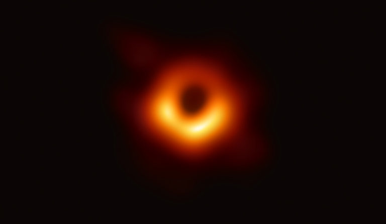 The first image of a black hole: in the center of the galaxy M87, there is such an object with a mass of 6.5 billion solar masses.  Photo: NASA Collaboration/Event Horizon Telescope