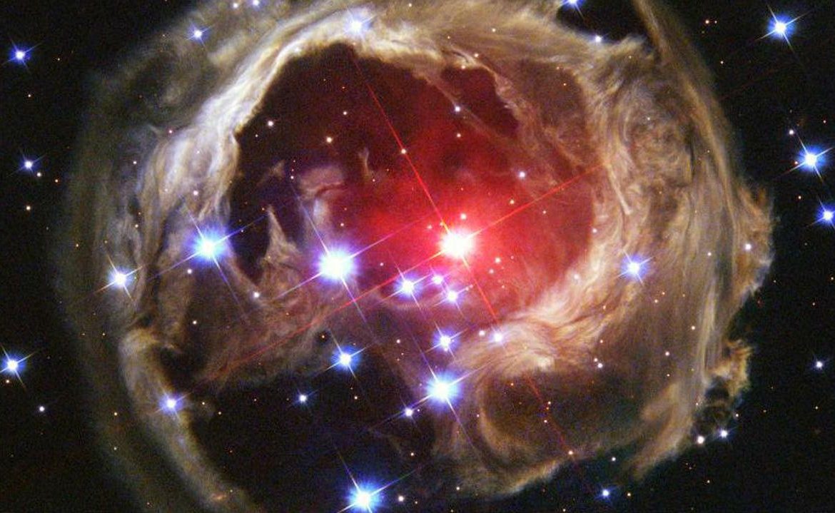 Two stars collide in a triple system.  Polish astronomers explain the eruption of V838 Monocerotis