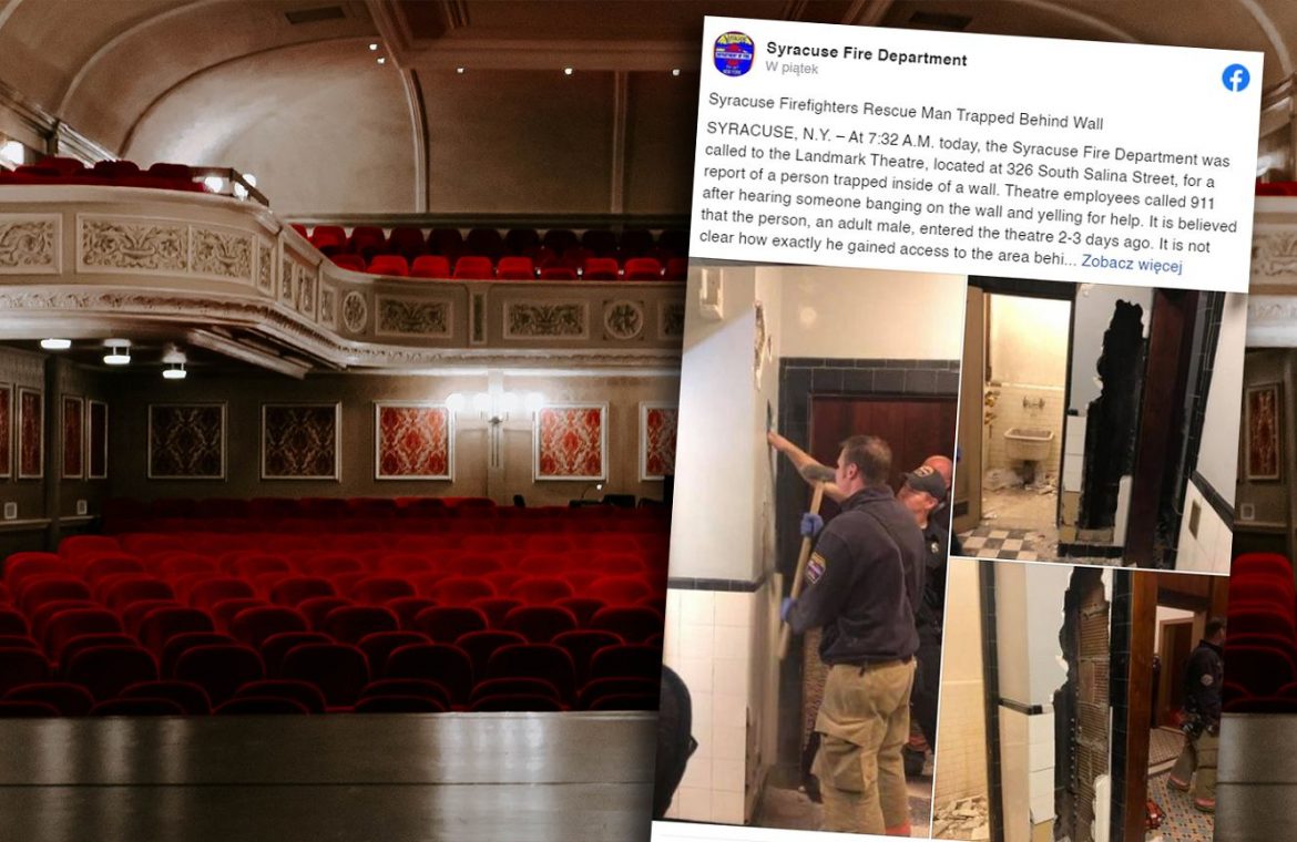 United States of America.  The naked man trapped between the walls of the theater was rescued.  He will spend two days there |  News from the world