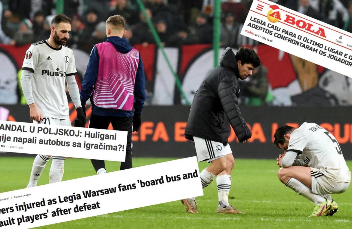 All of Europe writes about the attack on Legia players.  We deliberately avoided the term 'football fans'.