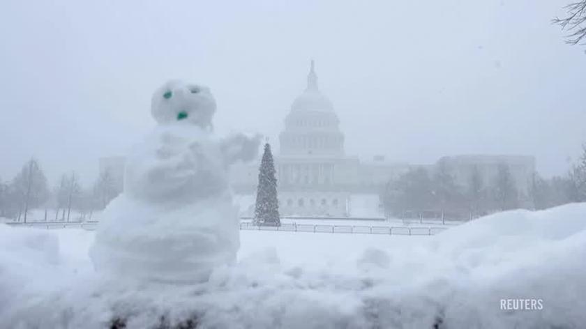 Washington in the snow