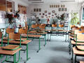 Empty classroom at school