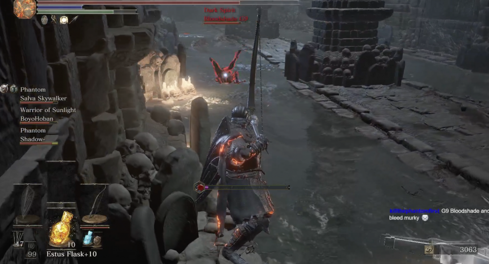 Dark Souls 3 with an exploit that allows you to take over another player's computer.